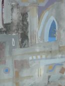 Thomas Plunkett RWS, Venice Interior, watercolour and Gouache